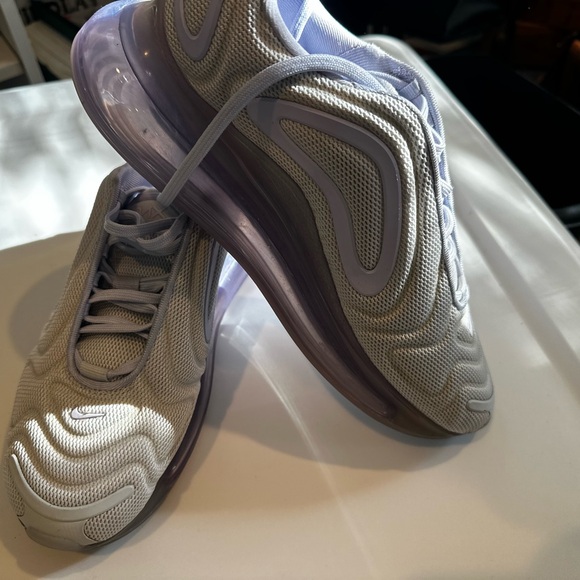 Nike Air Max White and Gray Sneakers - Picture 2 of 7